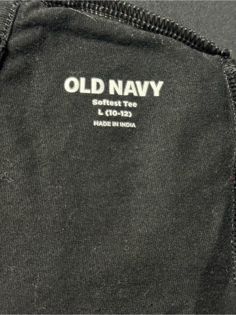 Old Navy Girls Black Softest Tee Criss Cross Back Top Size L 10-12 - Picture 4 of 8